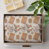 Retro Kerstvreugde Tissuepapier (Geschenk)