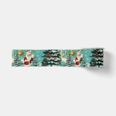 Retro Kerstwonderland Grosgrain Lint (Voorkant)