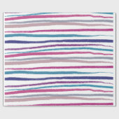 Retro Kerstwraps Cadeaupapier (Vlak)