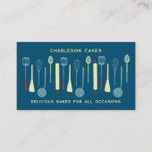 Retro Keuken Bakken Catering Voedsel Visitekaartje (Voorkant)