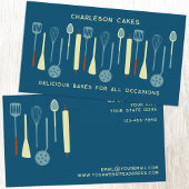 Retro Keuken Bakken Catering Voedsel Visitekaartje