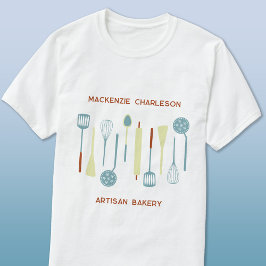 Retro Keuken Bakkerij Cafe Catering Business T-shirt
