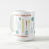 Retro Keuken Bakkerij Cafe Catering Koffiemok (Voorkant links)