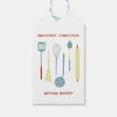 Retro Keuken Bakkerij Cafe Catering Labels Cadeaulabel (Voorkant)