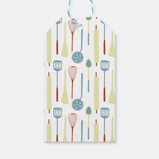 Retro Keuken Bakkerij Cafe Catering Labels Cadeaulabel (Achterkant)