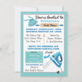 Retro Keuken Bruiloft Uitnodigingen (Voorkant)