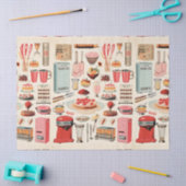 Retro Keuken Cakes en Gereedschap Tissuepapier (Craft)
