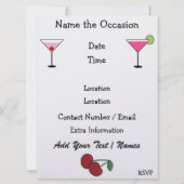 Retro Keuken / Diner Party - SRF Save The Date (Achterkant)