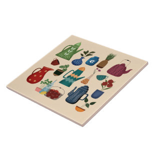 Retro Keuken Essentiëlen Tegeltje
