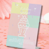 Retro Keuken Gadget Raffle Reclamebord Met Voetstuk