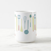 Retro keuken gepersonaliseerd koffiemok (Center)