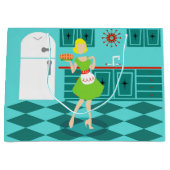 Retro Keuken Geschenktas Large Cadeautasje (Voorkant)
