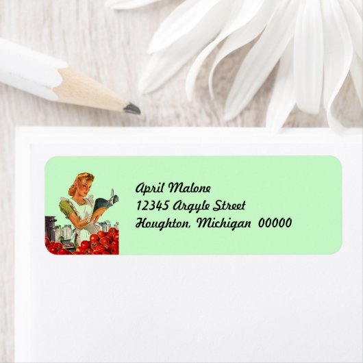 Retro Keuken Inblikken Retouradres Labels (Insitu)