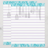 Retro keuken kookgerei zigzag chevron (Voorkant / Achterkant)