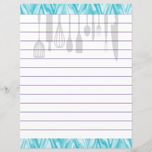 Retro keuken kookgerei zigzag chevron (Voorkant)