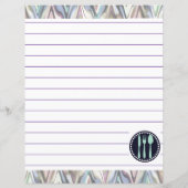 Retro keuken kookgerei Zigzag Chevron (Achterkant)