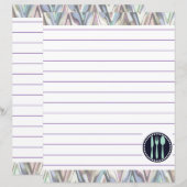 Retro keuken kookgerei Zigzag Chevron (Voorkant / Achterkant)