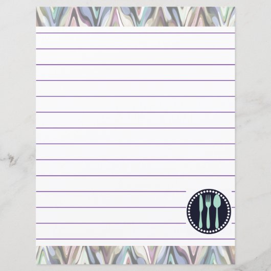 Retro keuken kookgerei Zigzag Chevron (Voorkant)