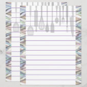 Retro keuken kookgerei Zigzag Chevron (Voorkant / Achterkant)