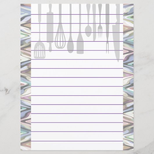 Retro keuken kookgerei Zigzag Chevron (Voorkant)