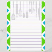 Retro keuken kookgerei zigzag chevron (Achterkant)