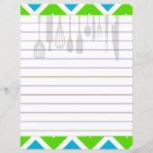 Retro keuken kookgerei Zigzag Chevron (Achterkant)