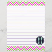 Retro keuken kookgerei Zigzag Chevron (Achterkant)