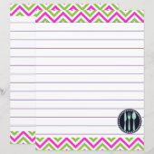 Retro keuken kookgerei Zigzag Chevron (Voorkant / Achterkant)