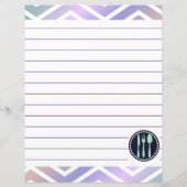 Retro keuken kookgerei Zigzag Chevron (Achterkant)