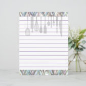 Retro keuken kookgerei Zigzag Chevron (Staand voorkant)