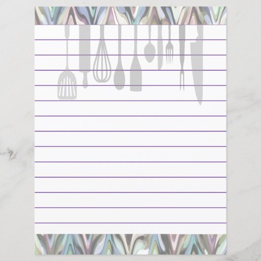 Retro keuken kookgerei Zigzag Chevron (Voorkant)