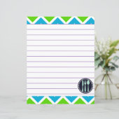 Retro keuken kookgerei Zigzag Chevron (Staand voorkant)