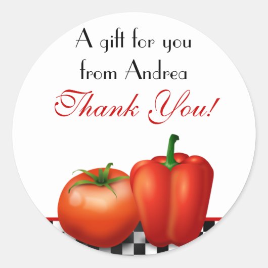 Retro Keuken of Koken Stickers (Voorkant)