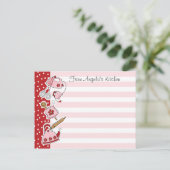 Retro Keuken Recept Briefkaart (Staand voorkant)