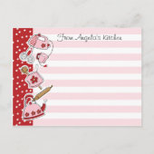 Retro Keuken Recept Briefkaart (Voorkant)