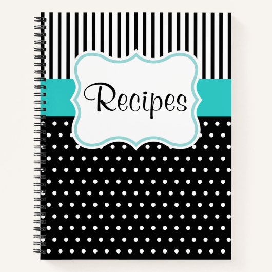 Retro Keuken Recept Notitieboek Kookboek Gift (Voorkant)