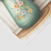 Retro Keuken Schalen en Zonnebloemen Ambacht Tissuepapier (Detail)