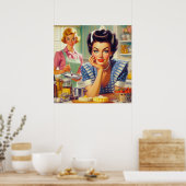 Retro keuken schilderij poster (Keuken)
