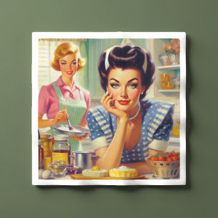 Retro keuken schilderij servet