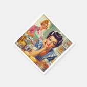 Retro keuken schilderij servet (Hoek)