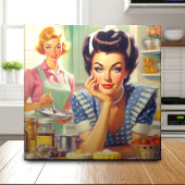 Retro keuken schilderij tegeltje