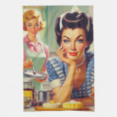 Retro keuken schilderij theedoek (Verticaal)