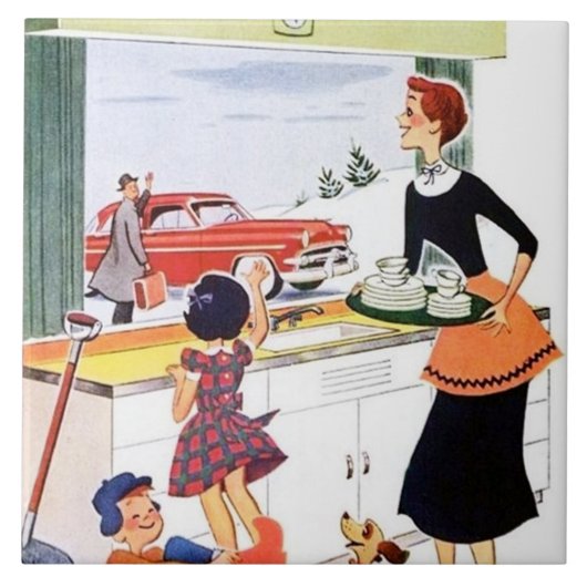 retro  keuken tegeltje (Voorkant)