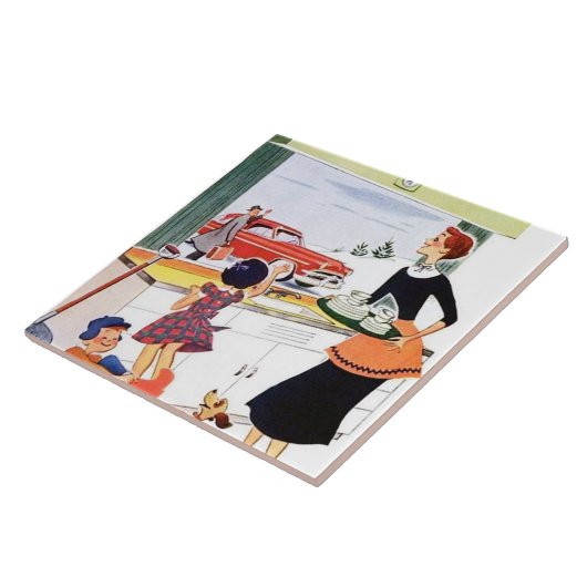 retro keuken tegeltje (Zijkant)