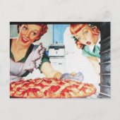 retro keuken voor moeders briefkaart (Voorkant)