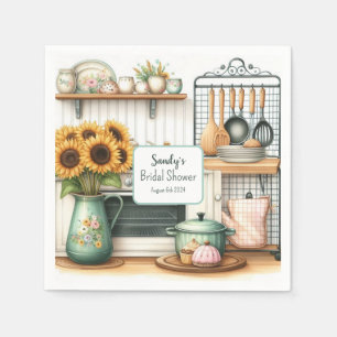 Retro Keuken Vrijgezellenfeest Papier Servet