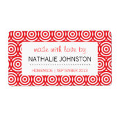 Retro Keuken Zelfgemaakt Inblikken Baking Crafts L Etiket (Voorkant)