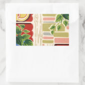 Retro keukenbehang rechthoekige sticker (Tas)