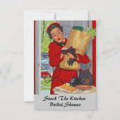 Retro  Keukenbridal Shower-uitnodigingen Kaart (Voorkant)