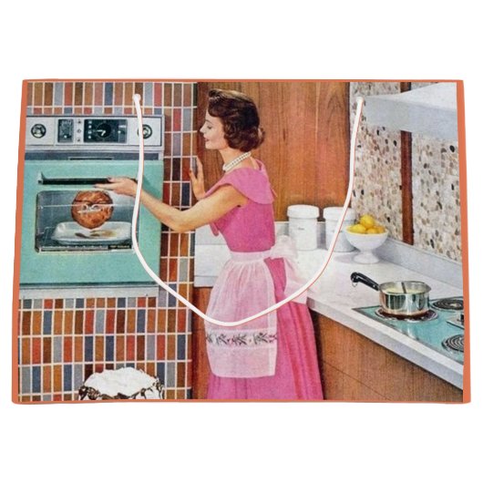 retro  keukendame groot cadeauzakje (Voorkant)